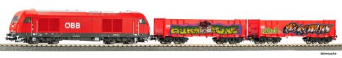 PIKO 57033 Start-Set Güterzug ÖBB mit Rh2016  A-Gleis mit Bettung